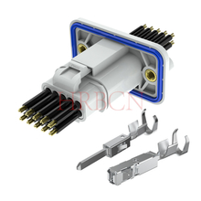 HRB 4.0mm线对线防水电源连接器带面板安装 