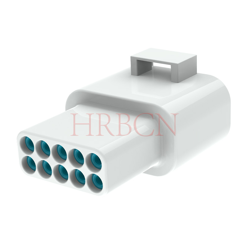 HRB 4.0mm间距防水连接器 IP67 防尘防水 大电流15A 线对线板端工业连接器